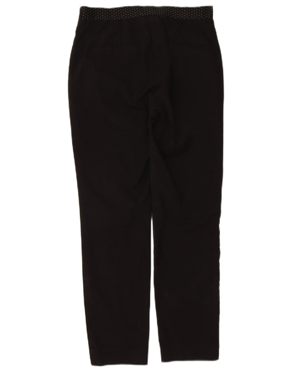 Zara Womens Slim Chino Trousers Large W30 L27 Black Cotton