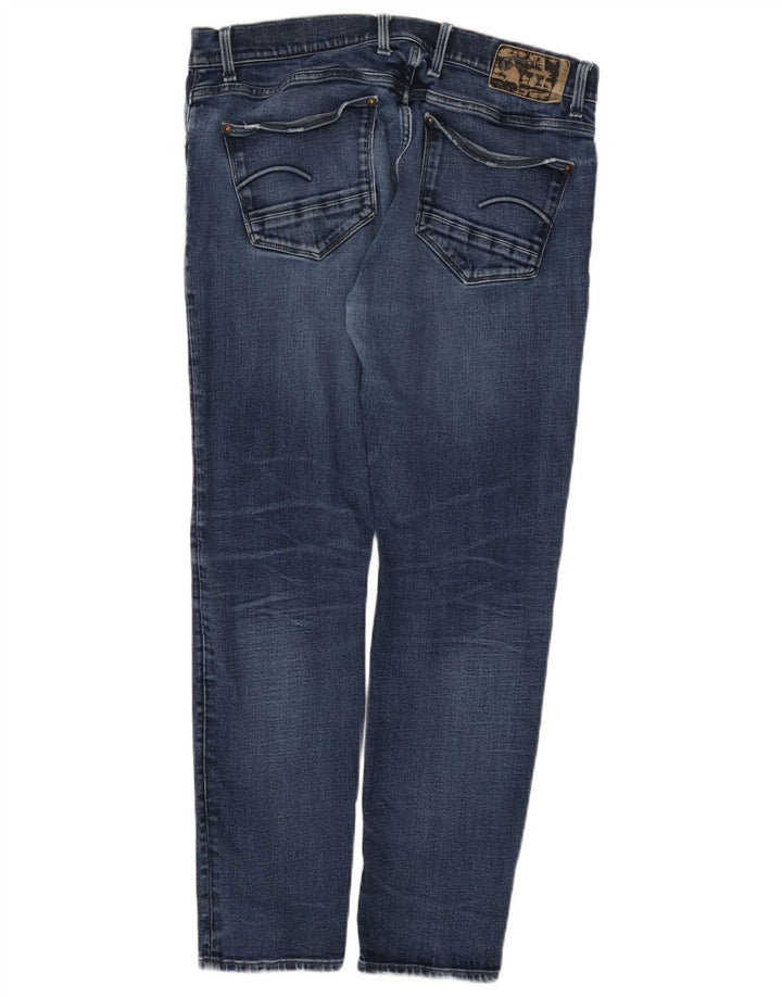 G-STAR Mens Slim Jeans W36 L32 Blue Cotton