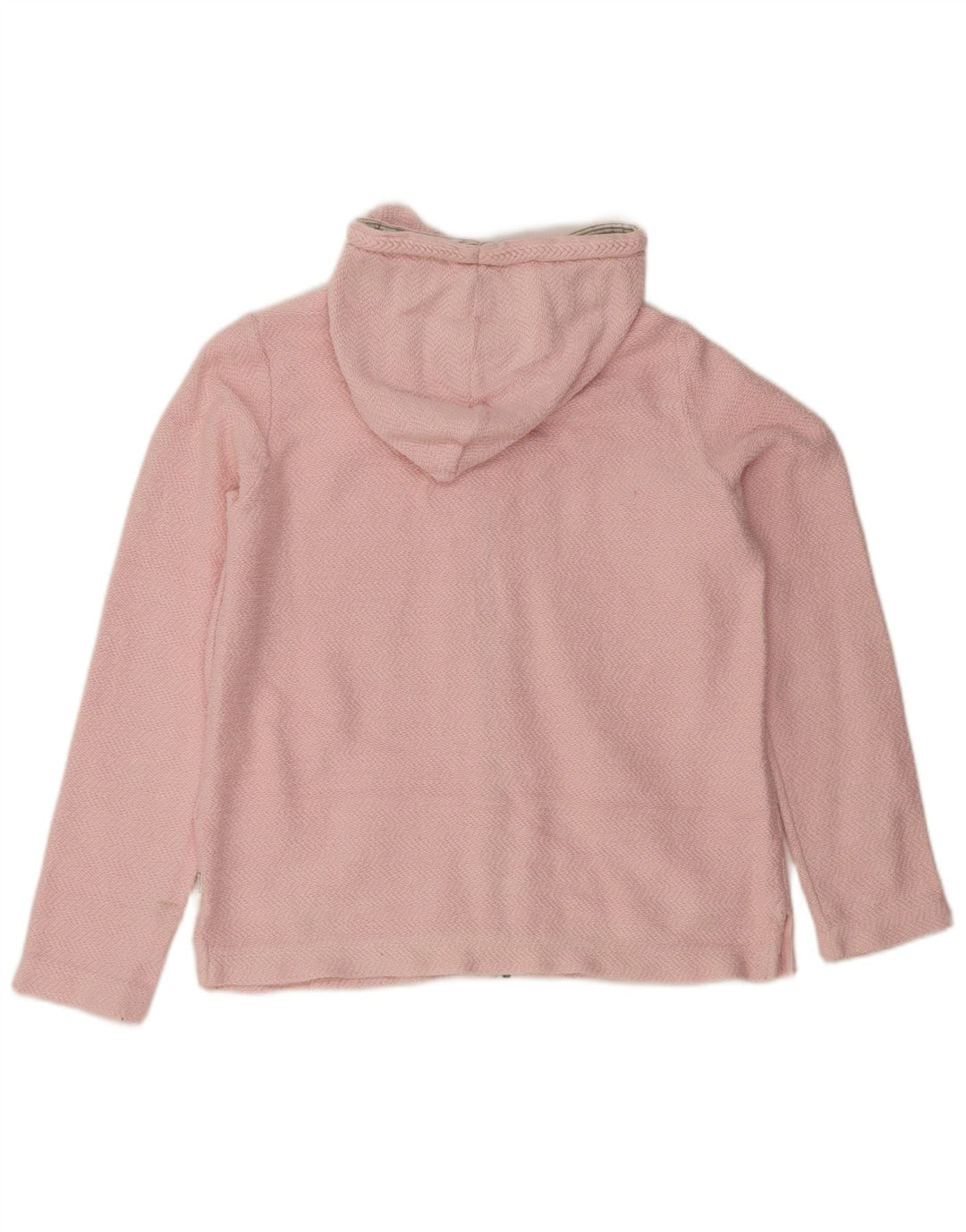 FAT FACE Womens Zip Hoodie Sweater UK 10 Small Pink Cotton