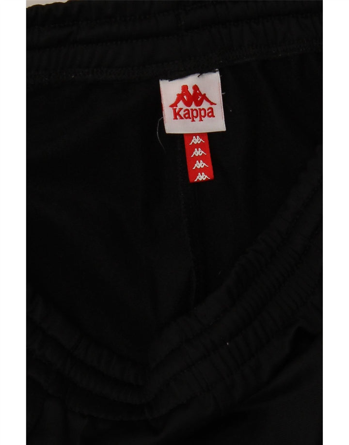 KAPPA Mens Graphic Tracksuit Trousers Joggers Medium  Black