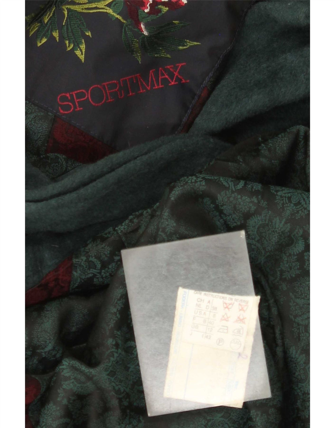 Sportmax Womens Oversized Overcoat UK 12 Medium Green Wool