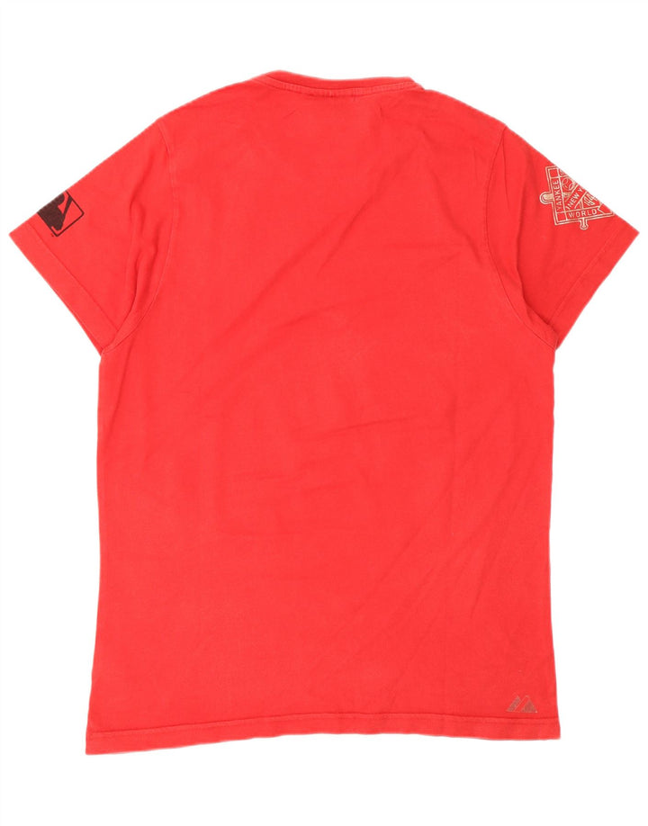 Majestic Mens Yankees Graphic T-Shirt Top Medium Red Cotton
