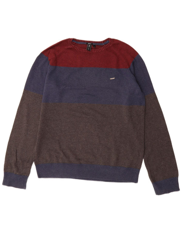 O'Neill Mens Crew Neck Jumper Sweater Medium Multicoloured Colourblock