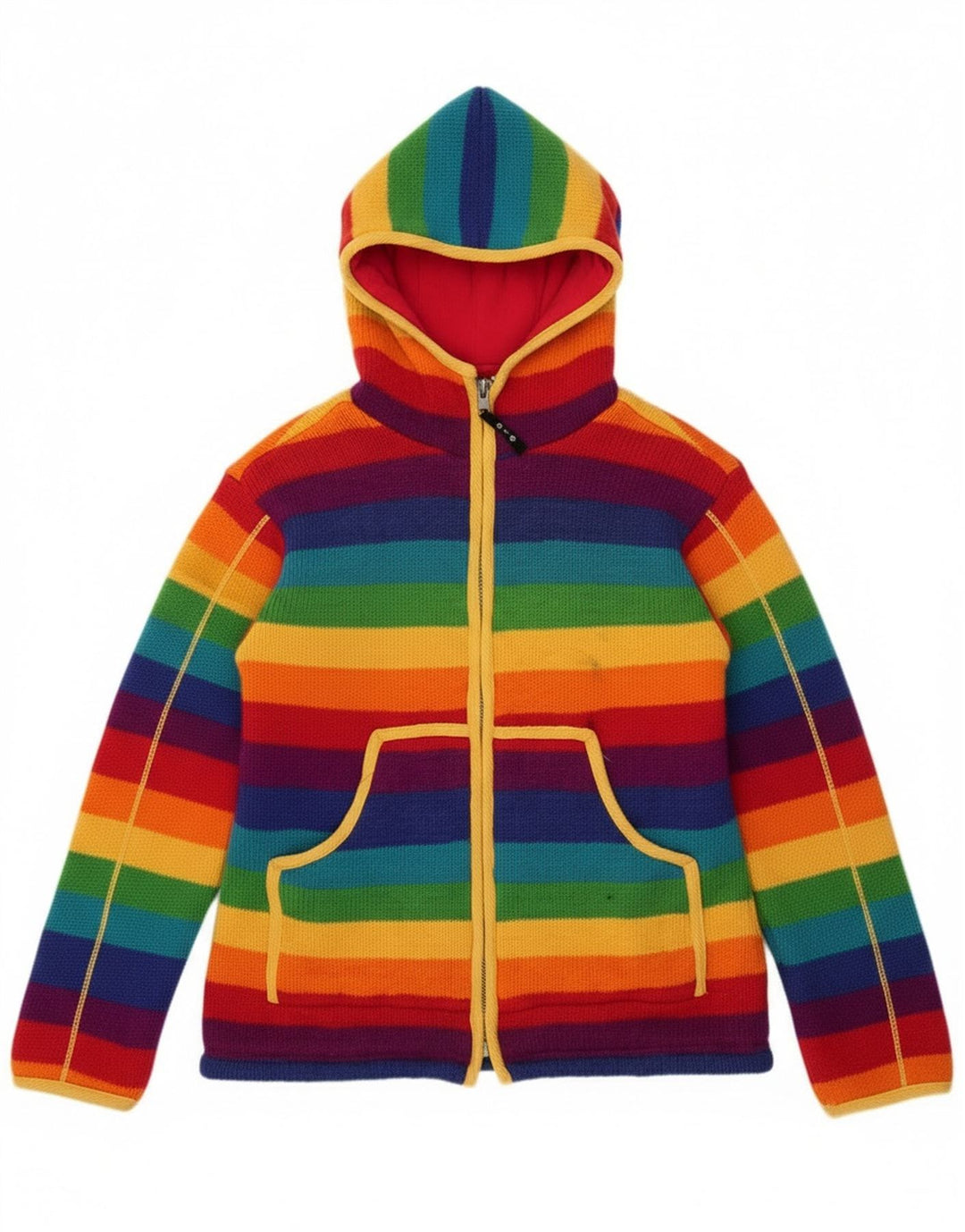 Vintage Womens Cardigan Sweater UK 12 Medium Multicoloured Colourful