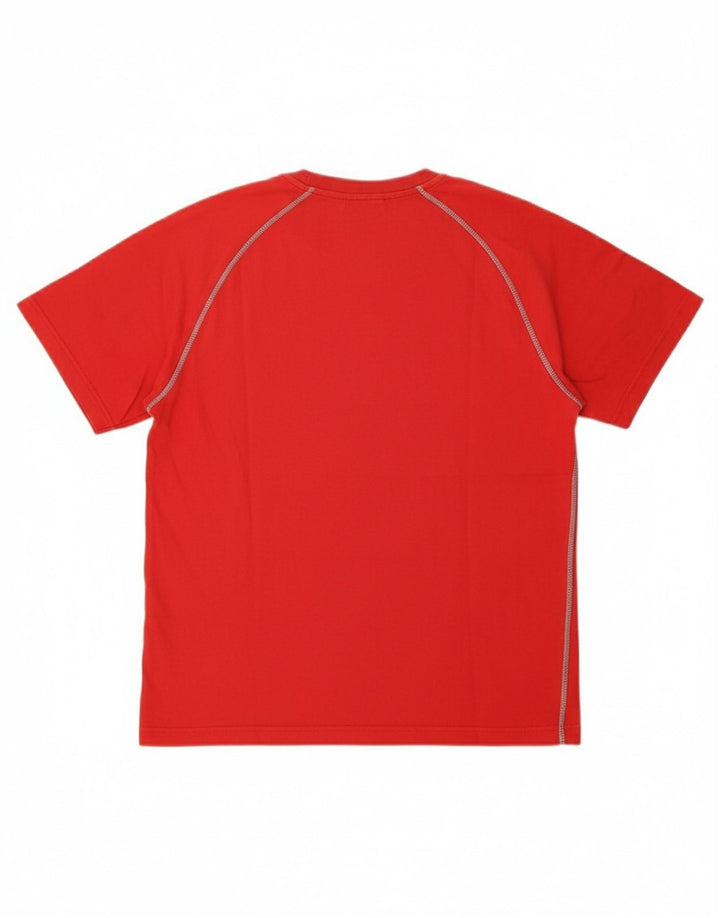 CHAMPION Womens T-Shirt Top UK 16 Large Red Cotton