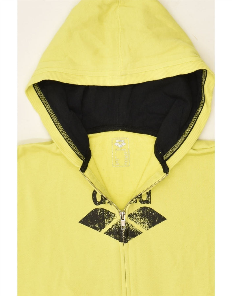 ARENA Boys Zip Hoodie Sweater 9-10 Years Yellow Cotton | Vintage Arena | Thrift | Second-Hand Arena | Used Clothing | Messina Hembry 