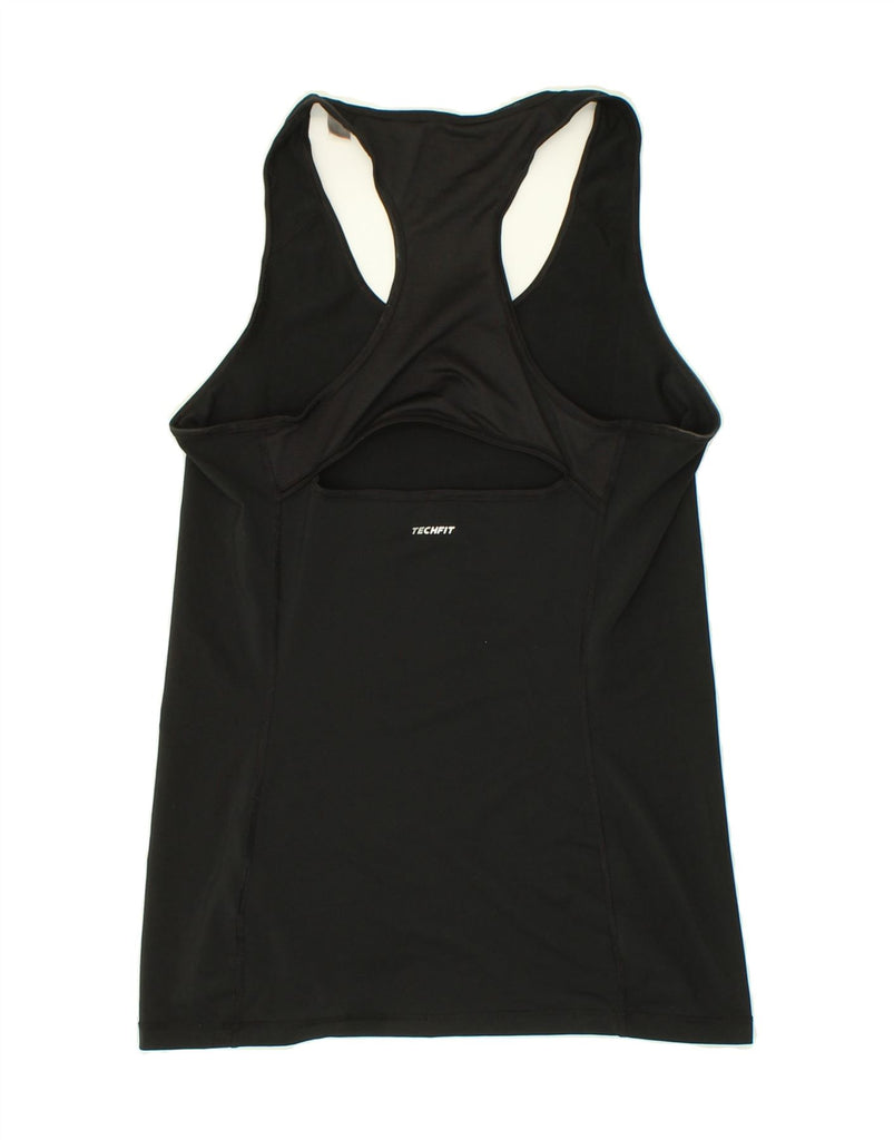 ADIDAS Womens Climacool Vest Top UK 12/14 Medium Black Polyester | Vintage Adidas | Thrift | Second-Hand Adidas | Used Clothing | Messina Hembry 