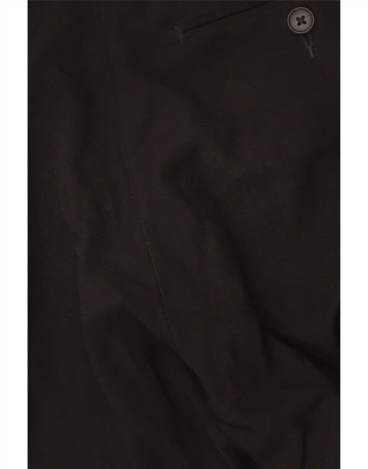 Marks & Spencer Mens Straight Regular Fit Suit Trousers W32 L31 Black