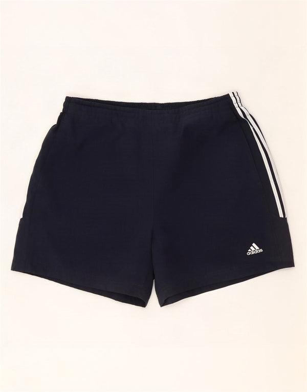 Adidas Womens Sport Shorts UK 16 Large Navy Blue