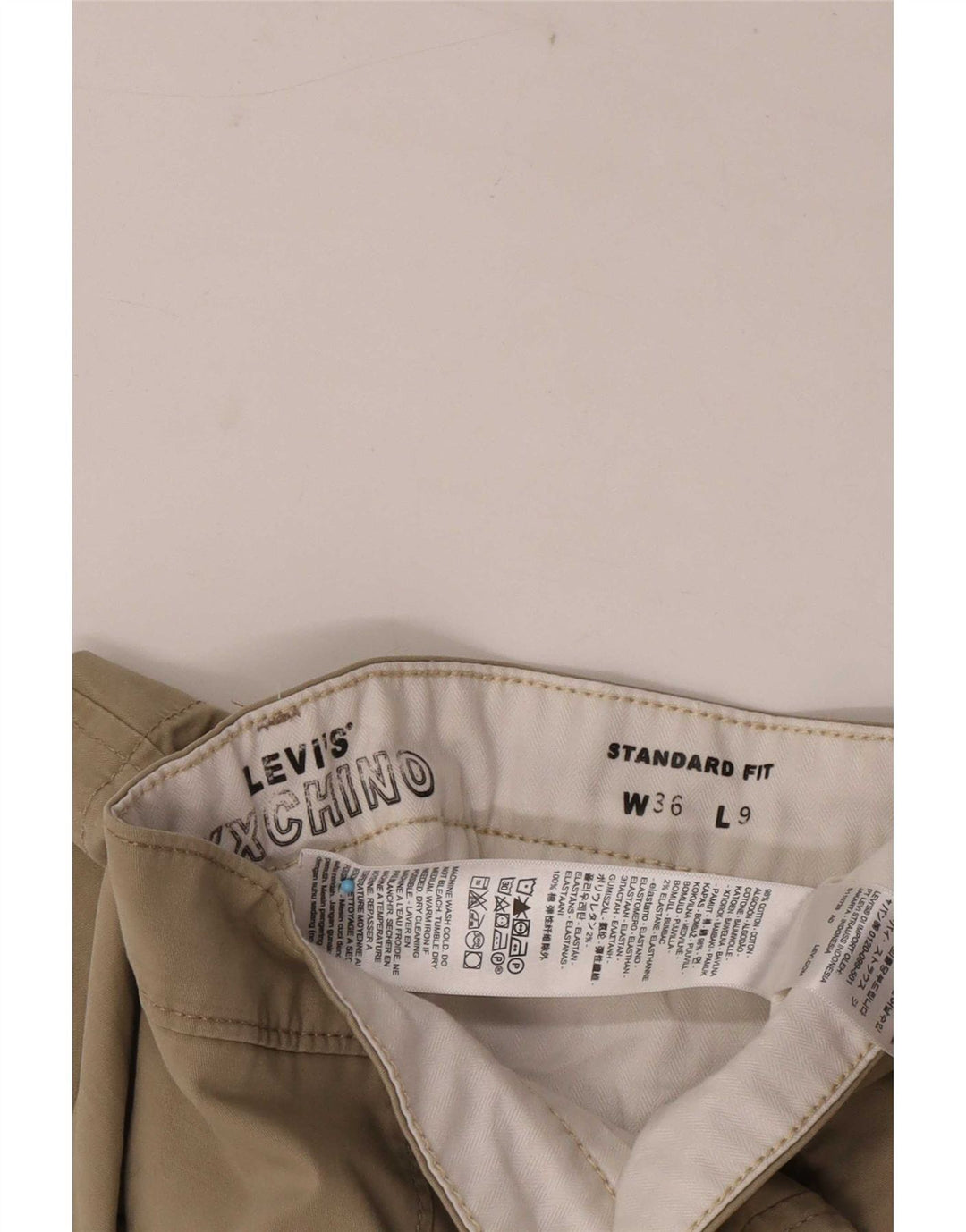 Levi's Mens Standard Fit Chino Shorts  W36 Khaki Cotton