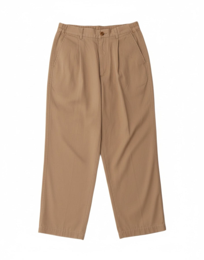 EDDIE BAUER Womens Loose Fit Chino Trousers US 12 Large W32 L26 Beige Vintage Eddie Bauer and Second-Hand Eddie Bauer from Messina Hembry 