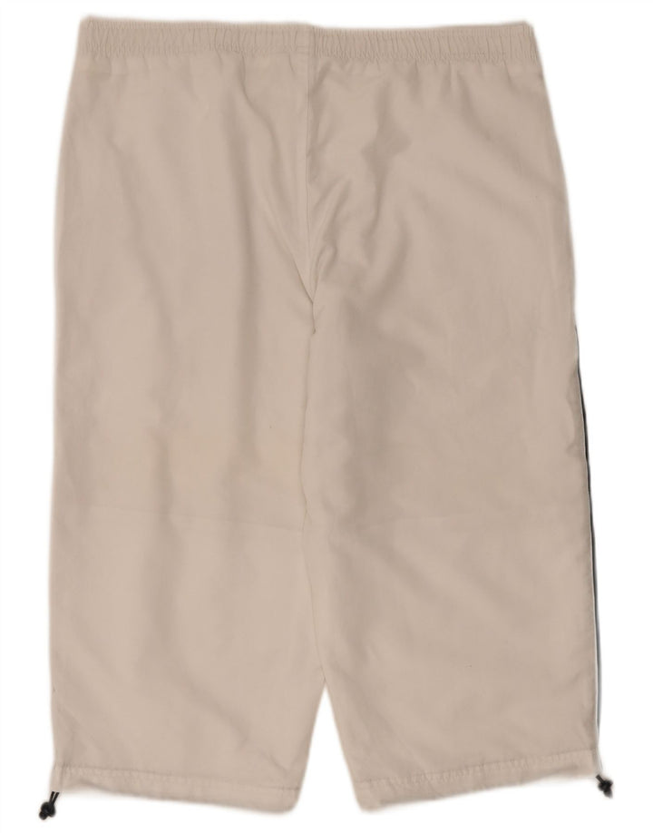 Reebok Mens Bermuda Sport Shorts Small White Polyester