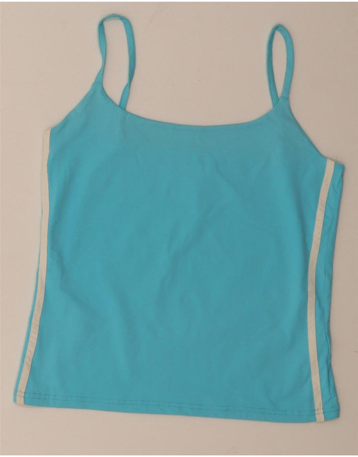 Rifle Womens Crop Cami Top UK 14 Large Blue