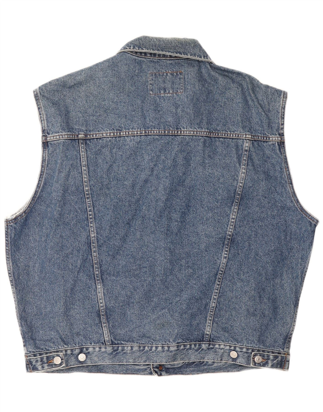 CARRERA Mens Denim Gilet UK 44 2XL Blue Cotton