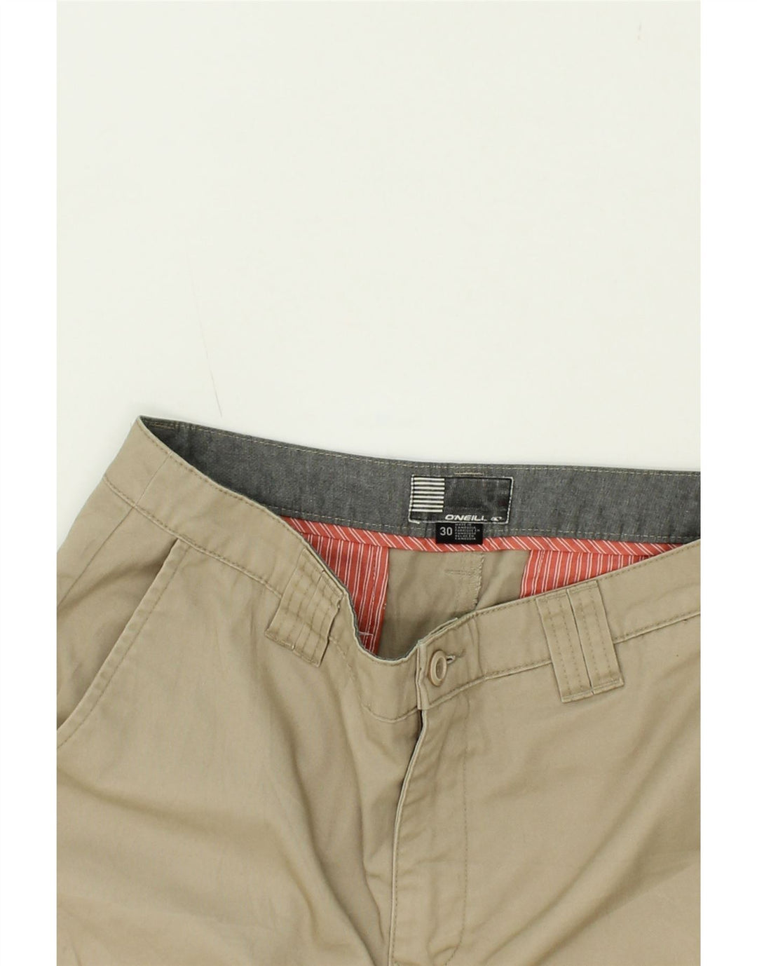 O'NEILL Mens Chino Shorts W30 Medium Beige Polyester Vintage O'Neill and Second-Hand O'Neill from Messina Hembry 