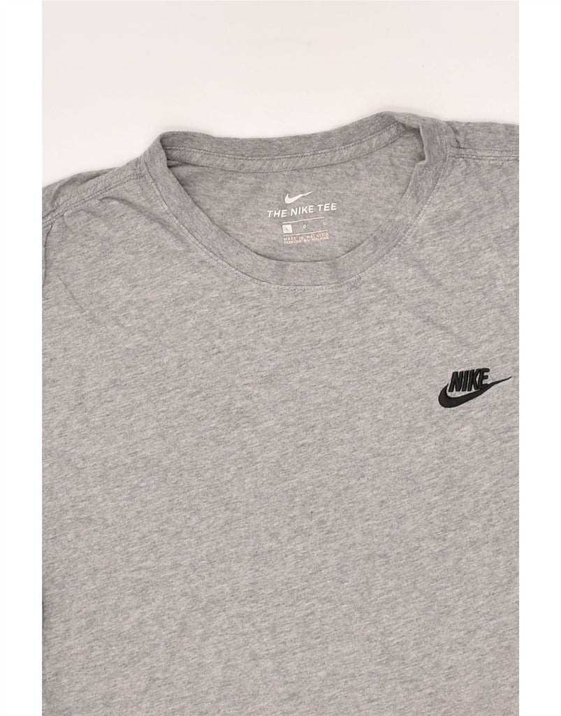 NIKE Mens T-Shirt Top Large Grey Cotton | Vintage Nike | Thrift | Second-Hand Nike | Used Clothing | Messina Hembry 