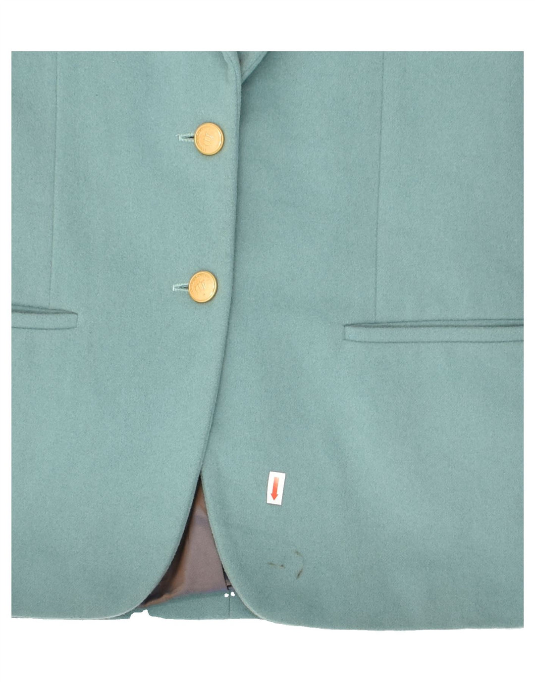 HENRY COTTONS Womens 2 Button Blazer Jacket IT 40 Small Green
