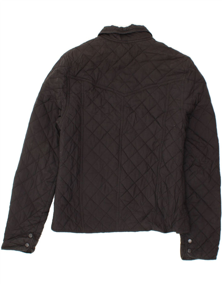 TOMMY HILFIGER Womens Quilted Jacket UK 10 Small Black Polyester Vintage Tommy Hilfiger and Second-Hand Tommy Hilfiger from Messina Hembry 