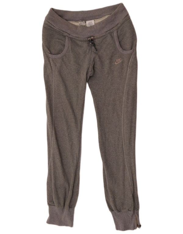 Nike Womens Tracksuit Trousers Joggers UK 10/12 Medium Grey Cotton
