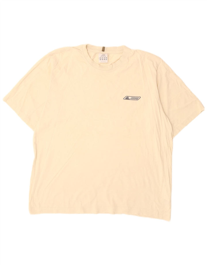 Adidas Mens T-Shirt Top 2XL Beige