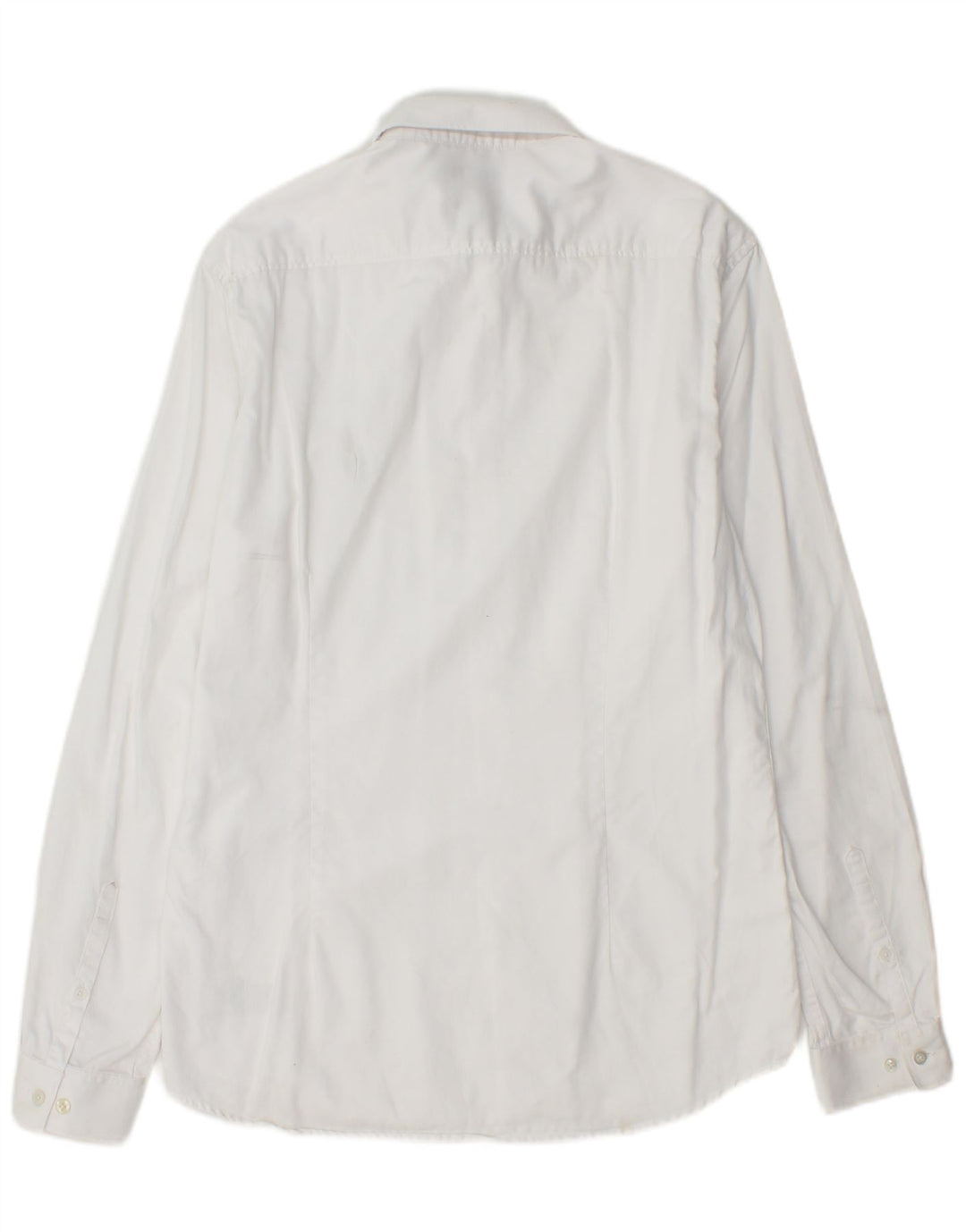 JULES Mens Slim Fit Shirt Medium White Cotton