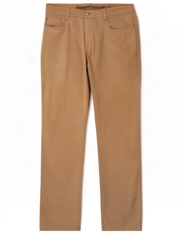 Harmont & Blaine Mens Straight Casual Trousers IT 50 Large W34 L31 Beige