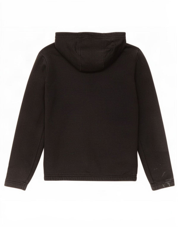 Adidas Boys Zip Hoodie Sweater 13-14 Years Black Cotton