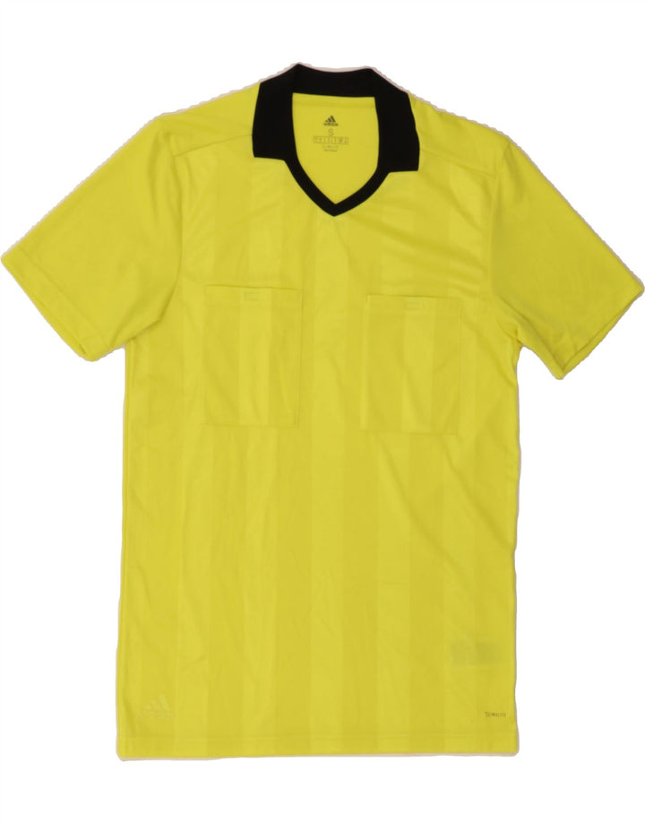 ADIDAS Mens Climalite Polo Shirt Small Yellow Polyester Vintage Adidas and Second-Hand Adidas from Messina Hembry 