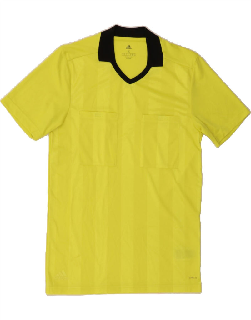 ADIDAS Mens Climalite Polo Shirt Small Yellow Polyester Vintage Adidas and Second-Hand Adidas from Messina Hembry 