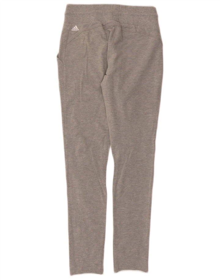 Adidas Womens Tracksuit Trousers UK 8/10 Small  Grey Flecked Polyester