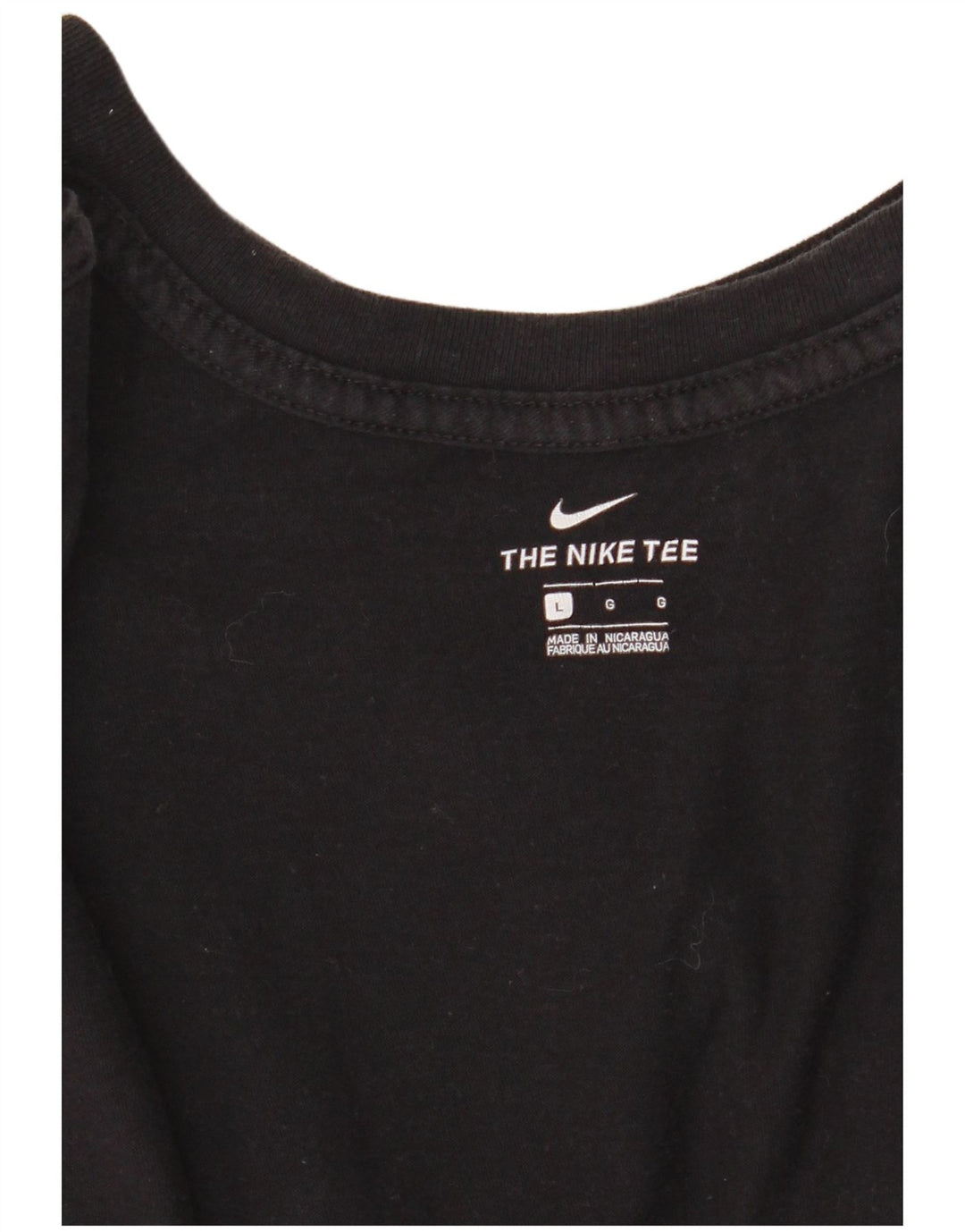 Nike Womens Graphic T-Shirt Top UK 14 Large Black