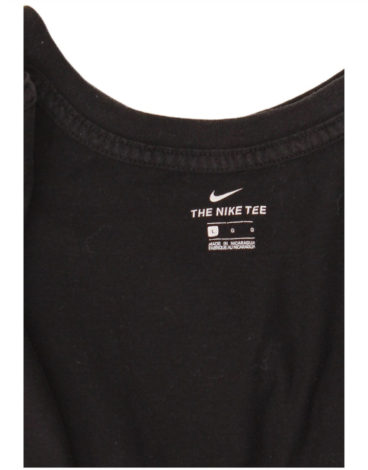 Nike Womens Graphic T-Shirt Top UK 14 Large Black