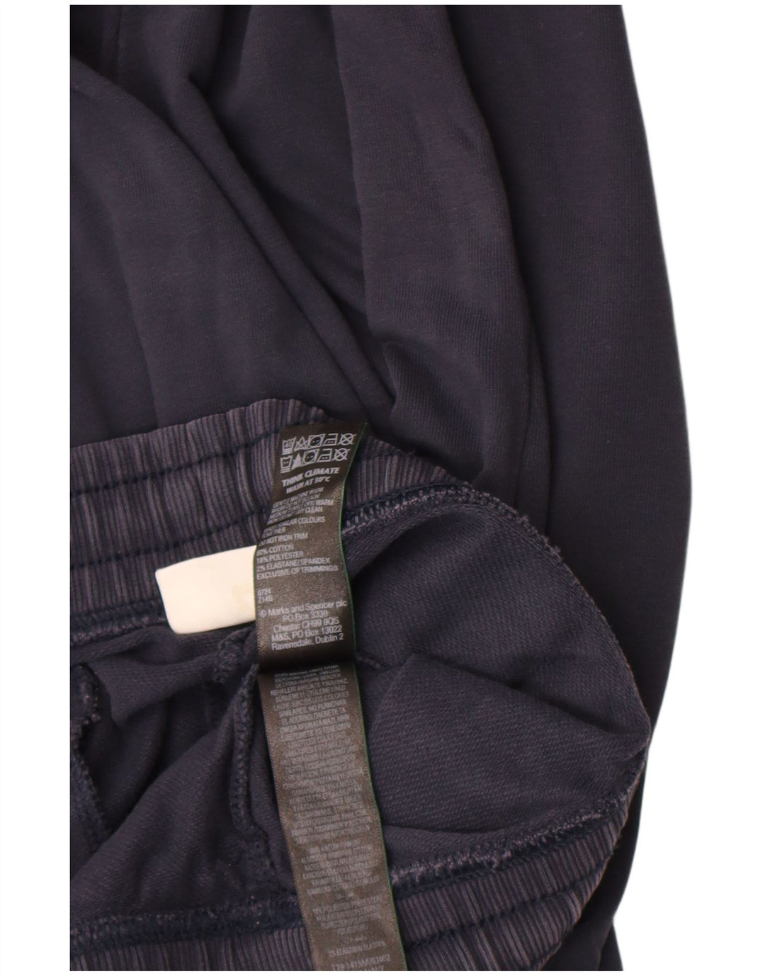 Marks & Spencer Mens Tracksuit Trousers 2XL Navy Blue Cotton
