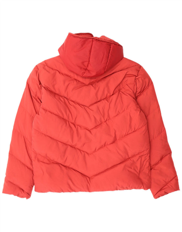 SERGIO TACCHINI Mens Hooded Padded Jacket UK 42 XL Red Polyester