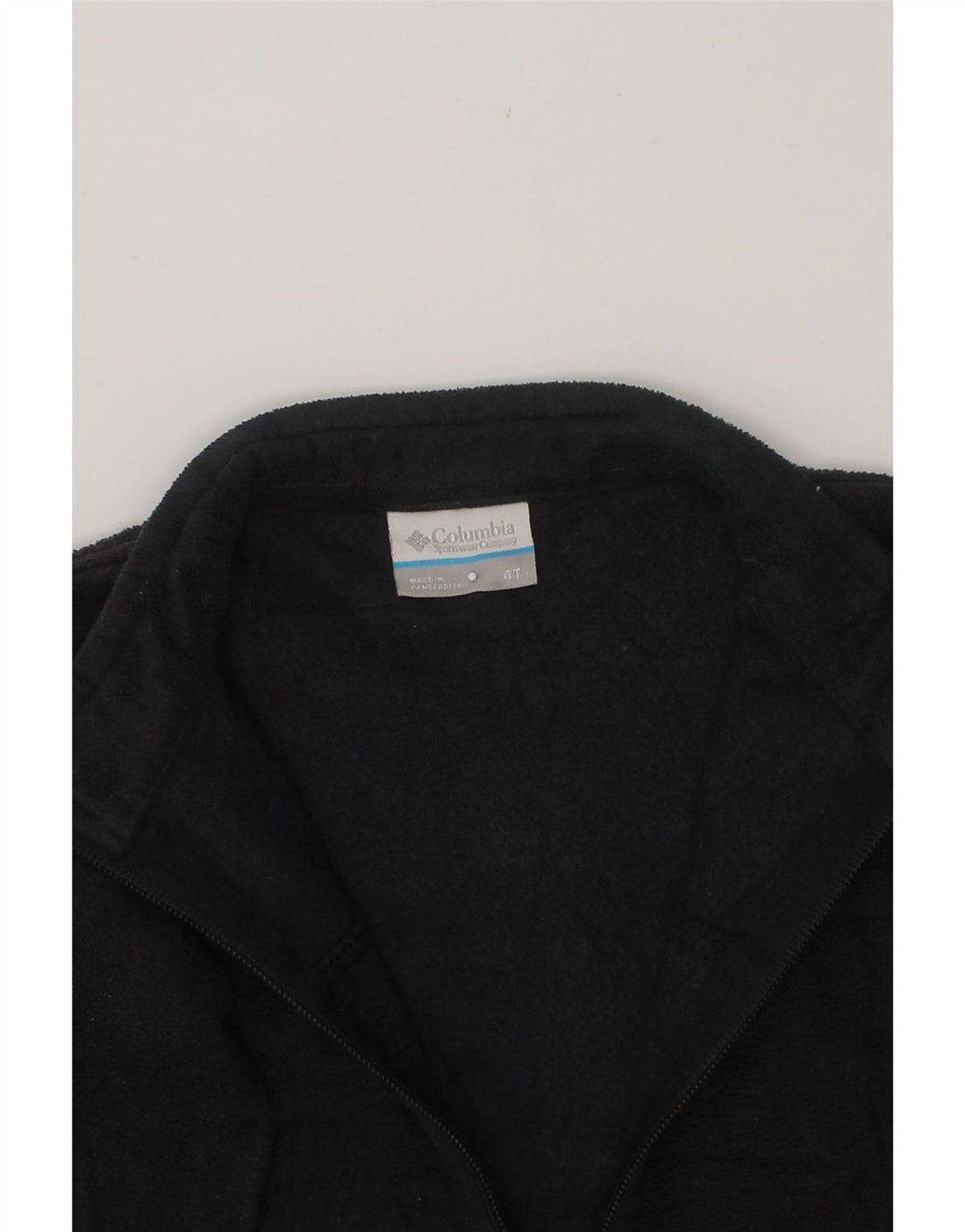 COLUMBIA Boys Fleece Jacket 3-4 Years Black Polyester Vintage Columbia and Second-Hand Columbia from Messina Hembry 