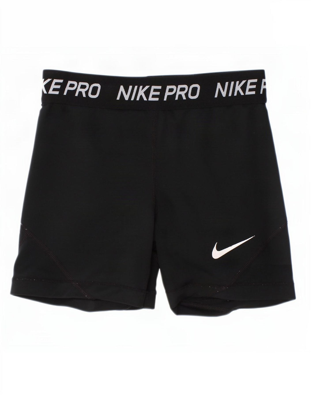 Nike Girls Dri Fit Graphic Sport Shorts 10-11 Years Medium Black Polyester