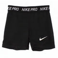 Nike Girls Dri Fit Graphic Sport Shorts 10-11 Years Medium Black Polyester