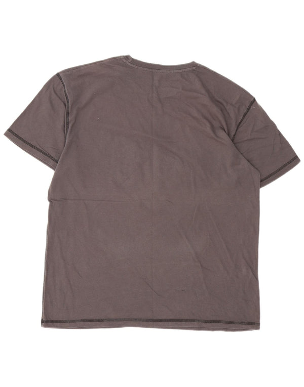 Hard Rock Cafe Mens Rome Graphic T-Shirt Top Large Grey Cotton
