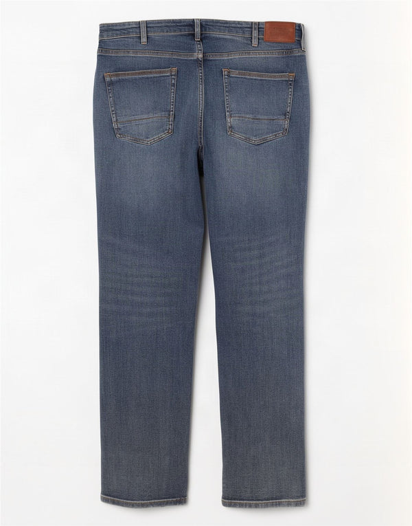 Marks & Spencer Mens Straight Jeans W36 L29 Blue Cotton