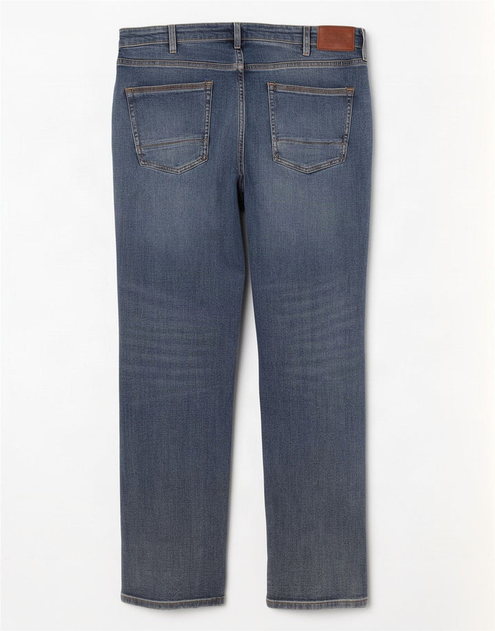 Marks & Spencer Mens Straight Jeans W36 L29 Blue Cotton