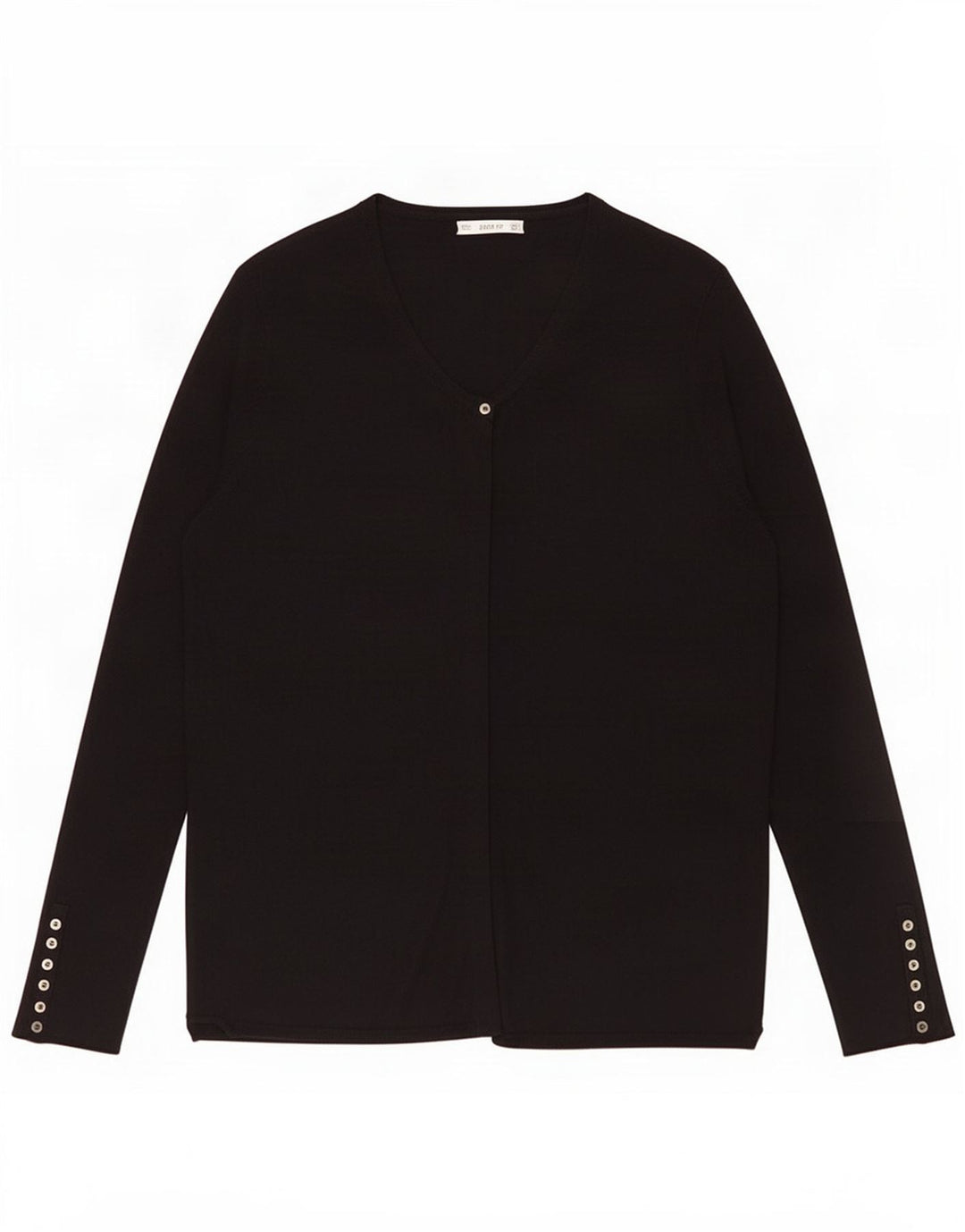 Zara Womens Cardigan Sweater UK 16 Large Black