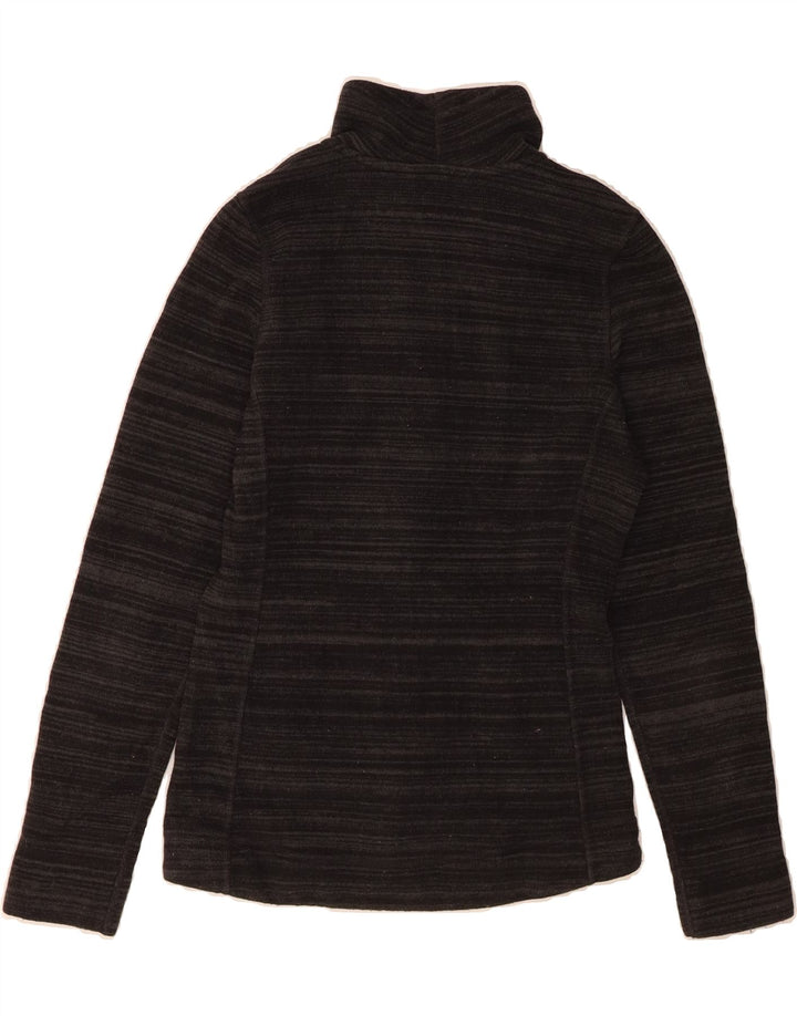 THE NORTH FACE Womens Fleece Jacket UK 10 Small Black Pinstripe Polyester Vintage The North Face and Second-Hand The North Face from Messina Hembry 