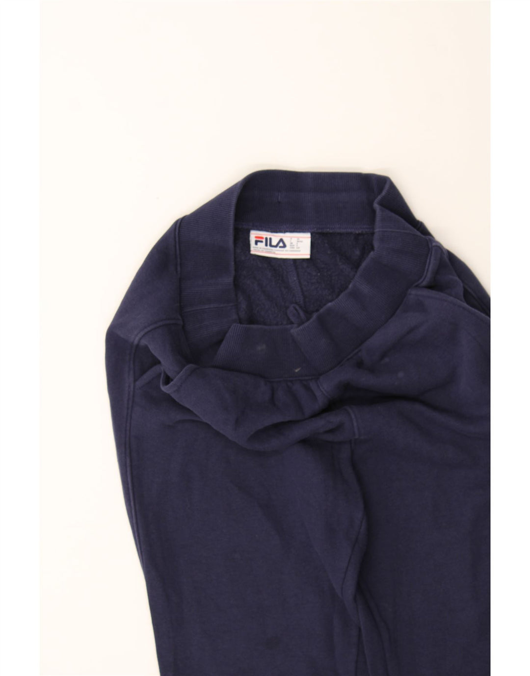 FILA Mens Tracksuit Trousers Joggers Small  Navy Blue Cotton Vintage Fila and Second-Hand Fila from Messina Hembry 