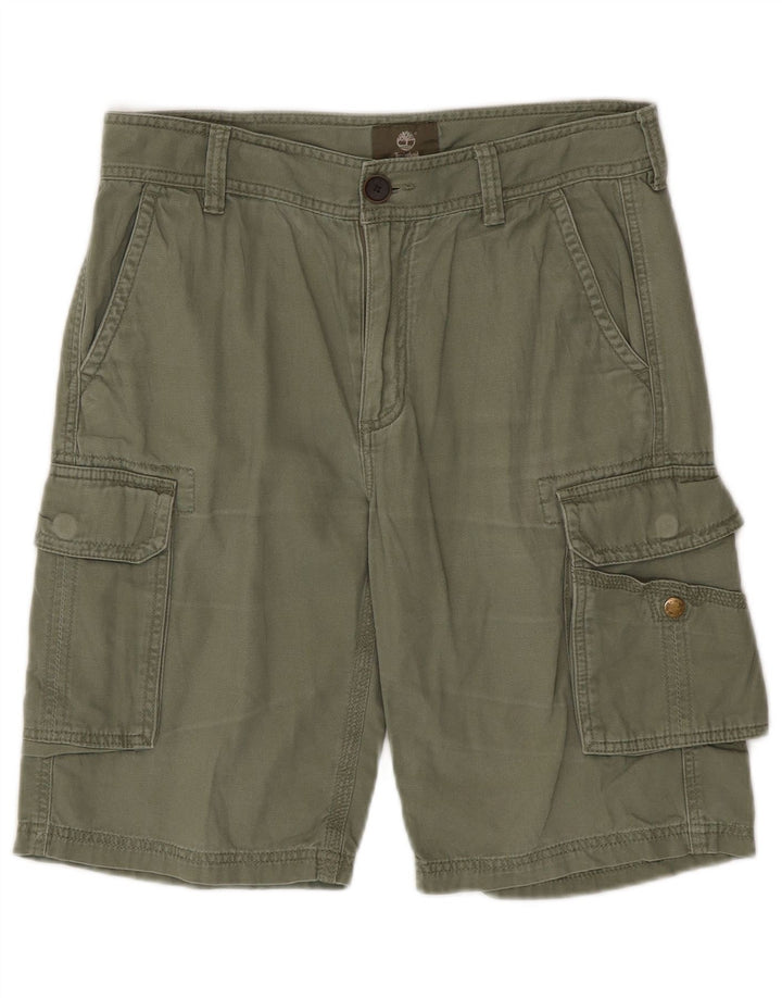 Timberland Mens Cargo Shorts W30 Medium Khaki Cotton