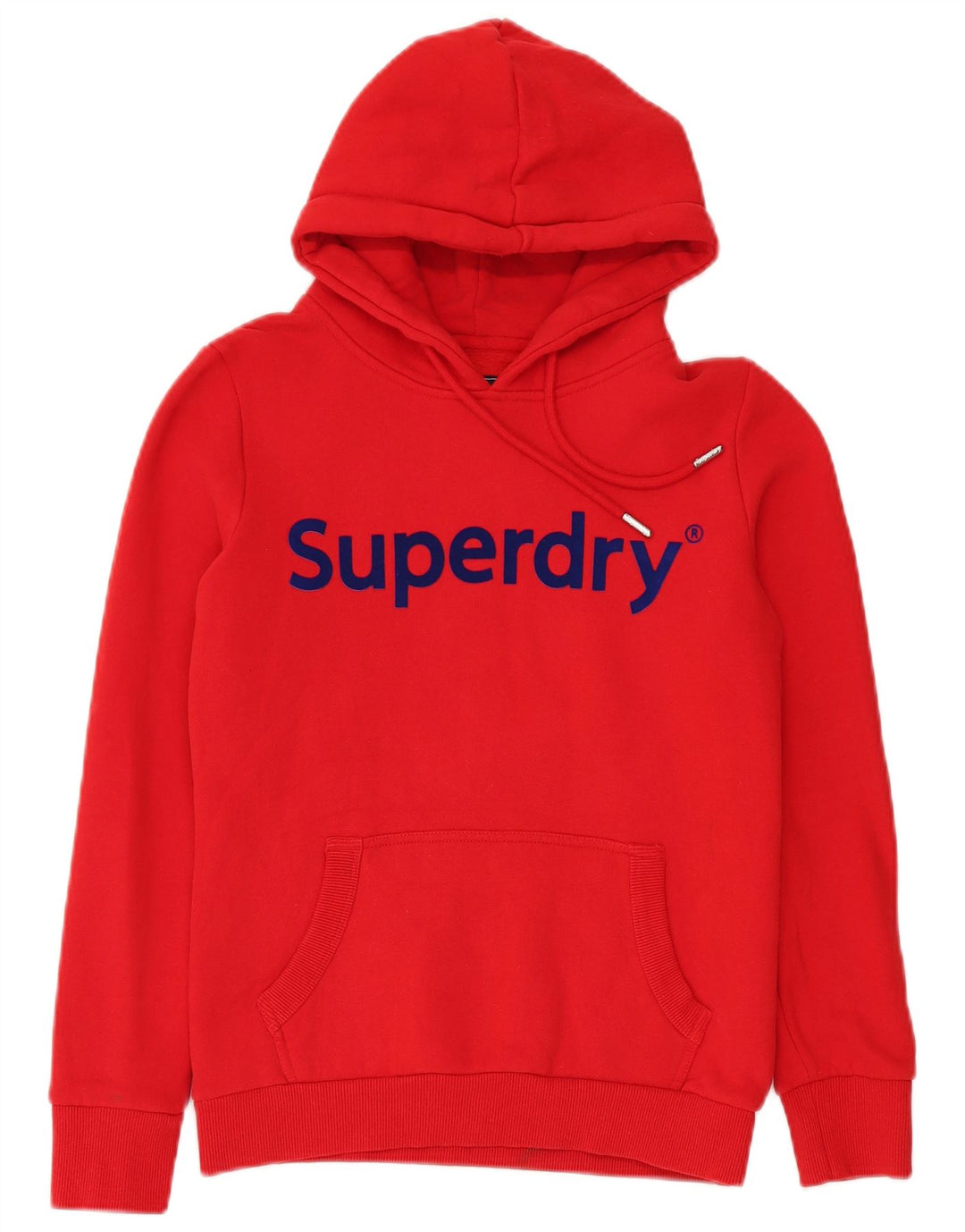 Superdry Womens Graphic Hoodie Jumper UK 10 Small Red