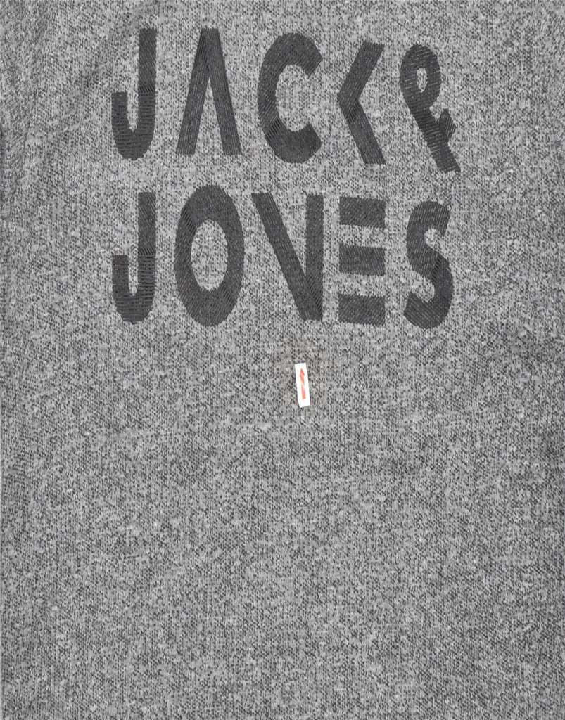 JACK & JONES Mens Graphic Sweatshirt Jumper XL Grey Cotton Classic | Vintage | Thrift | Second-Hand | Used Clothing | Messina Hembry 