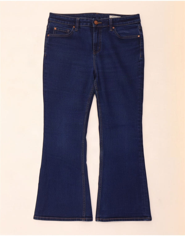 Marks & Spencer Womens The Eva Bootcut Jeans UK 14 Large W32 L28 Navy Blue