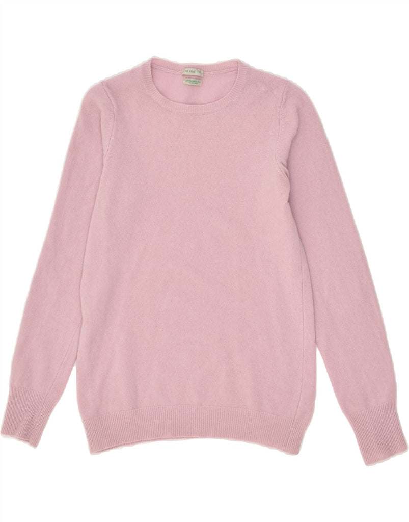 BENETTON Girls Boat Neck Jumper Sweater 14-15 Years Small Pink | Vintage Benetton | Thrift | Second-Hand Benetton | Used Clothing | Messina Hembry 