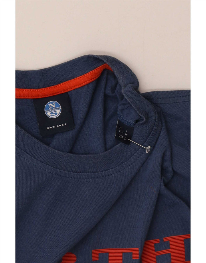 North Sails Mens Graphic T-Shirt Top Medium Navy Blue