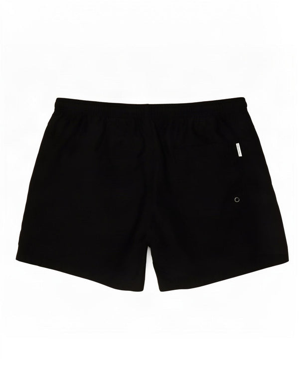 Calvin Klein Mens Graphic Swimming Shorts Large Black Colourblock Polyester